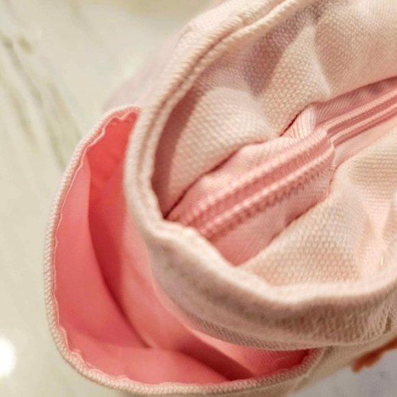 New Hello Kitty Kitty With Rabbit Ear Canvas Pink Lunch Tote - Picture 4 of 9